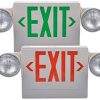 Exit light with 2 led